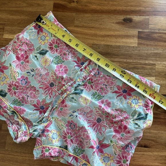 Crafted by Mahogany Pajama Shorts ONLY Womens M Floral Tropical Boho Sleepwear - Picture 7 of 11